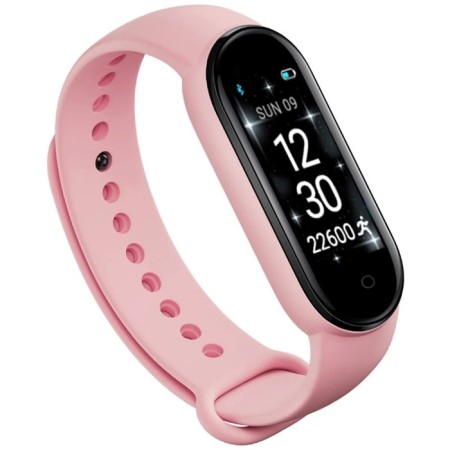 Fitness bracelet LEEF NEX, 0.96 ", sensor, pulse, sleep, oxygen level, Shagomer, IP65, pink-1