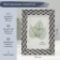 Photo frame plastic 10x15 cm "Double braid" black and white 13.5x18.7 cm