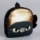 Baby backpack with sequins "Black Dragon", p. 23 × 28 cm