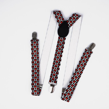 Adults adults, width 2.5 cm, white/red/black color-1