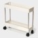 2-tier eve on wheels, 40 × 13 × 31 cm, white color