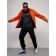 Sports male jacket, size 56, orange color