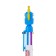 Multi-color ballpoint pen Calligrata "Dragon" automatic, 6-colored, gift, blue