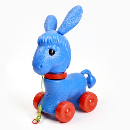 Developing toy - catka children's "donkey" on a rope, 23 x 16 x 39 cm-1