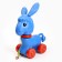 Developing toy - catka children's "donkey" on a rope, 23 x 16 x 39 cm