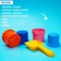 Set for playing in sand No. 106: scoop, 4 molds, watering can, mix