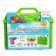 Designer in the suitcase "Color and shape", with electric screwdriver, 2 cards, 57 parts