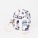 Baby backpack on lightning, 3 outer pockets, white color