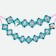 Girland on the eyelets "Happy Birthday!", Length 170 cm, cold heart