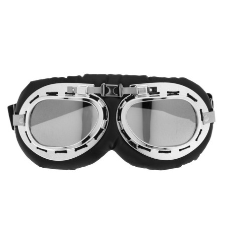Putting glasses on motor vehicles retro, chrome glass, black-2