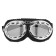 Putting glasses on motor vehicles retro, chrome glass, black