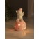 Souvenir Ceramics Light "Bear in a pink cap on a ball with stars" 8x8x15 cm