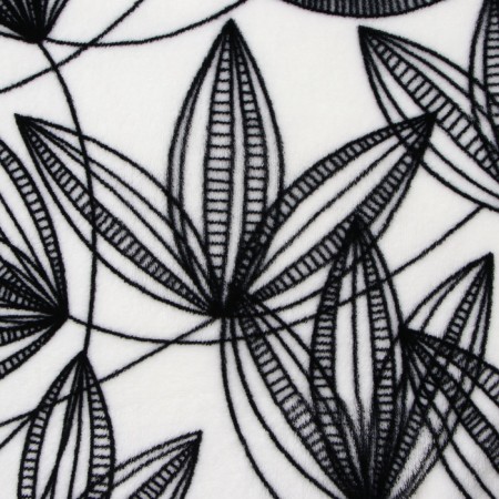 Belezza Gardenia Plau 180x200cm, black and white, microfiber 200g/m, PE 100%