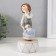 Souvenir Ceramics musical "Curly boy with dog" 8x8x17 cm