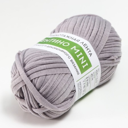Knitted yarn 100% cotton "Lentino mini" 100 g 40 m color 28 light gray-1