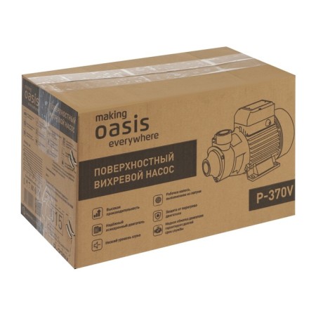 Surface pump Oasis P-370V, Vikhrev, 370 W, 35 l/min, pressure 35 m-10