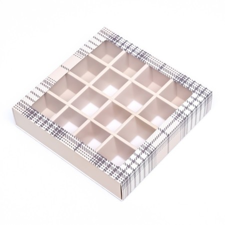 Box for 16 sweets, "male" 17.7 x 17.7 x 3.8 cm-2