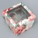 Capcake box, confectionery packaging is bilateral, 4 cells "Piono" 16 x 16 x 10 cm