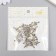 Decor Metal for creativity "Double Heart with an arrow" silver 1x2.3 cm
