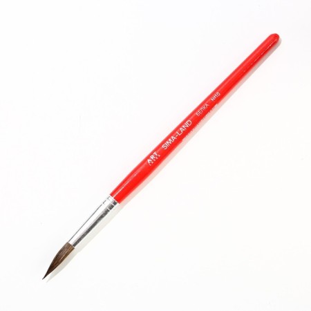 Brush for drawing from hair protein Round No. 10 short handle-1