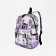 Youth backpack from textiles on lightning, 3 pockets, lilac color