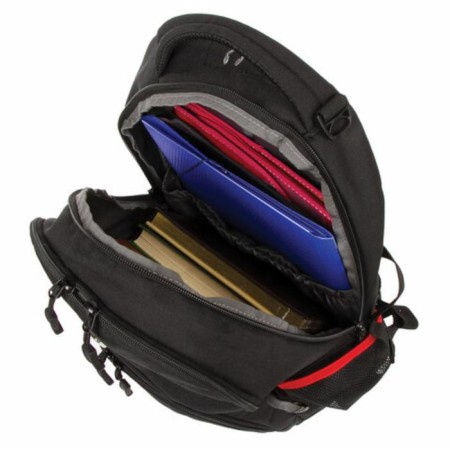 Germanium "S-06" university, compacted back, lightweight, black, 46x32x15 cm, 226953-11