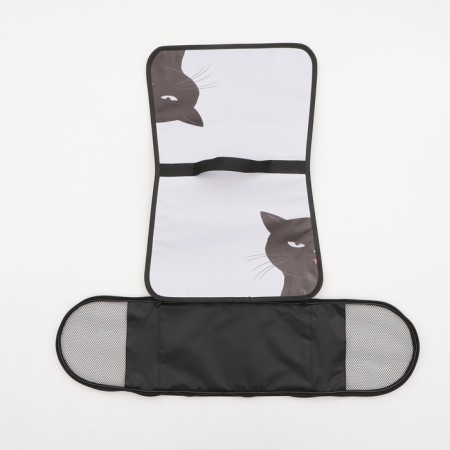 Bag - Frame -40 x 25 x 25 cm, white with a cat-8