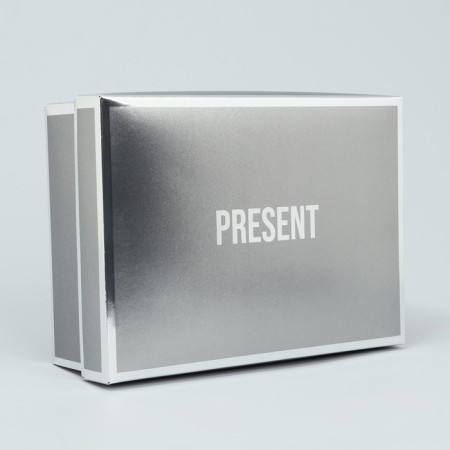 Gift folding box, packaging, "Present", 21 x 15 x 7 cm-1