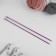 Knitting needles, straight lines, d = 4 mm, 35 cm, 2 pcs, purple color
