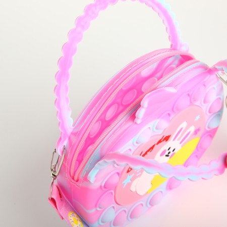 Bag's bag with lightning, pink color-2