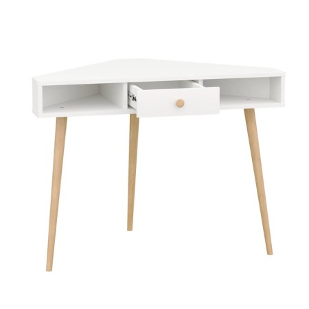 Written corner table, 800 × 800 × 760 mm, white color-2
