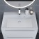 Sink uperwood Classic quartz 70 cm, quartz, white matte, jasmine