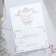 Wedding invitation “To our wedding” (white color), 18.4 x 13 cm