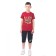Costume for a boy, height 134 cm, burgundy color