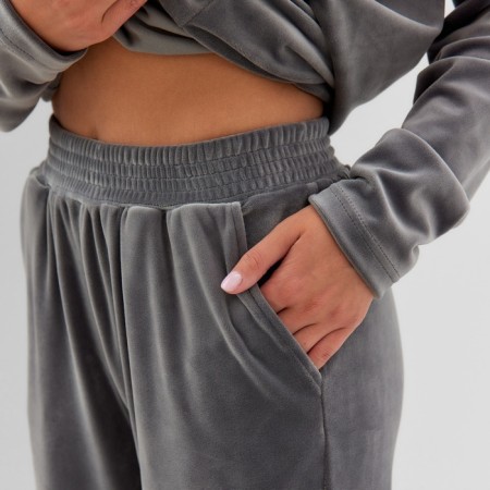 Women's costume (sweatshirt and trousers) KAFTAN PLUSHY p. 52-54, gray-5