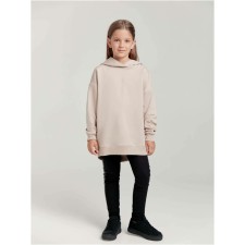Худи для девочек удлинённое Conte Elegant, рост 140-146 см, цвет light cappuccino