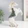 Souvenir Polystone "Imperial Horse, white with mirrors on the lice" 14.5x7x24.5 cm