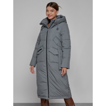 Coat insulated winter female, size 42, color gray-8