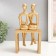 Souvenir Polystone "A couple on a bench. Abstraction" Gold 9.5x12.5x24 cm