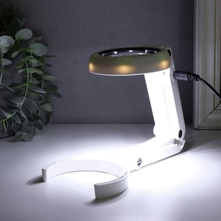 Lupa X7 lamp for LEDX6 creativity from 3AA+ usb lens d = 5.5 cm 2.6x9x19 cm-6