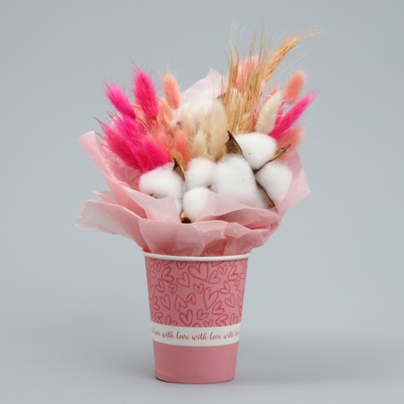 A glass for flowers "heart", 250 ml