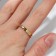 Ring Xuping Standard, white color in gold, size 17