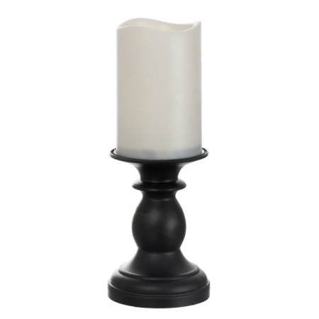 Spinker "Candle on a stand" LED from 2haa batteries Black with a golden patina 9x9x24 cm Risalux-5