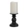 Spinker "Candle on a stand" LED from 2haa batteries Black with a golden patina 9x9x24 cm Risalux