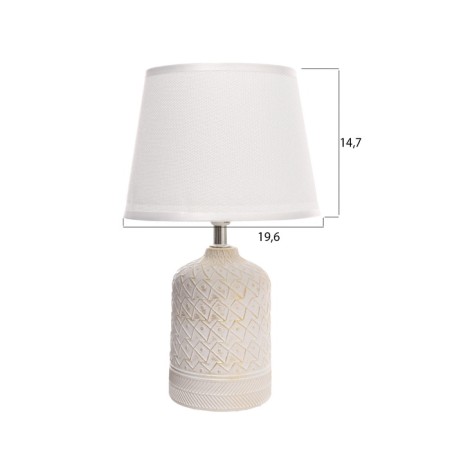 Table lamp "pattern" 1x40W E14 white 20x20x34cm-5