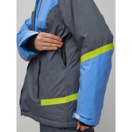 Ski suit female, size 54, blue color-7