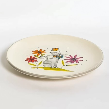Round Elrington "Gray Cat", 24 cm-2