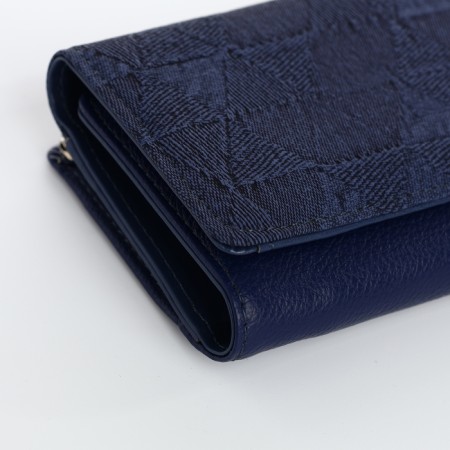 Women's wallet on magnets, blue color-2