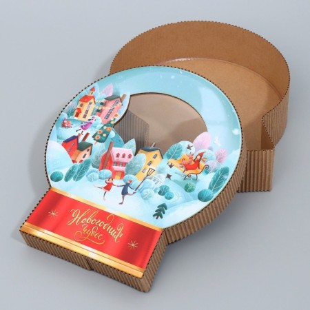 Gift Box "New Year's Miracles", 20.5 x 23.8 x 5 cm, New Year-4