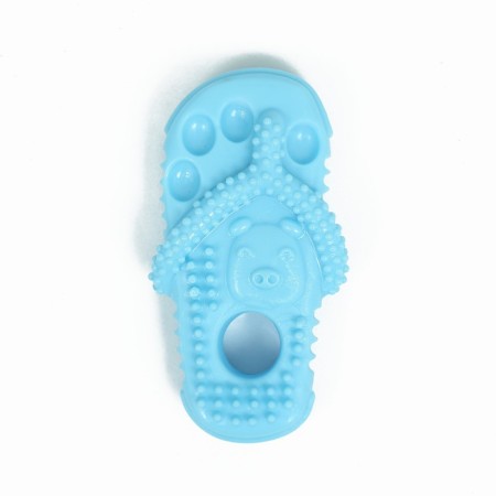 Dog toy "Shleka", TPR, Massage, 12 x 6.2 cm, Blue-1